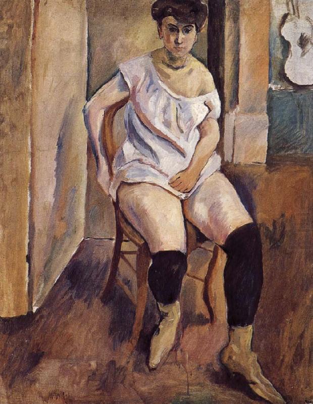 The Woman wearing yellow short boots, Jules Pascin